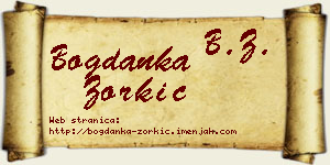 Bogdanka Zorkić vizit kartica